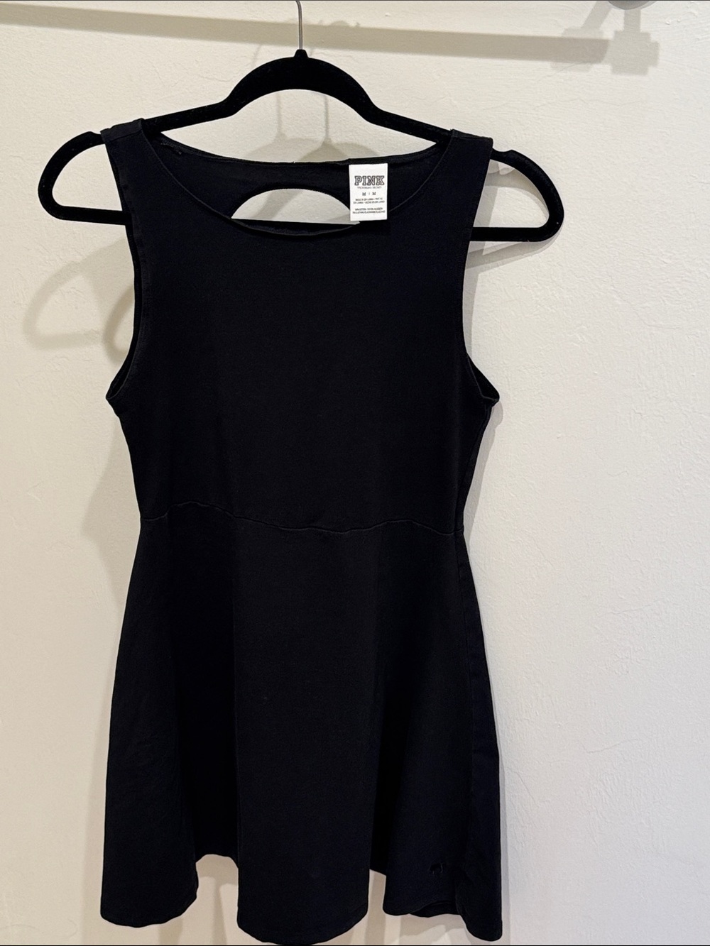 Open back little black sundress by Victoria’s Secret PINK